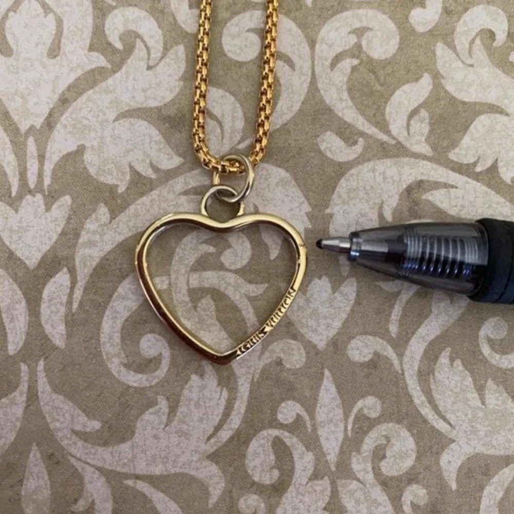 💛Louis Vuitton Heart Pendant Upcycled into a Necklace - Picture 3 of 3